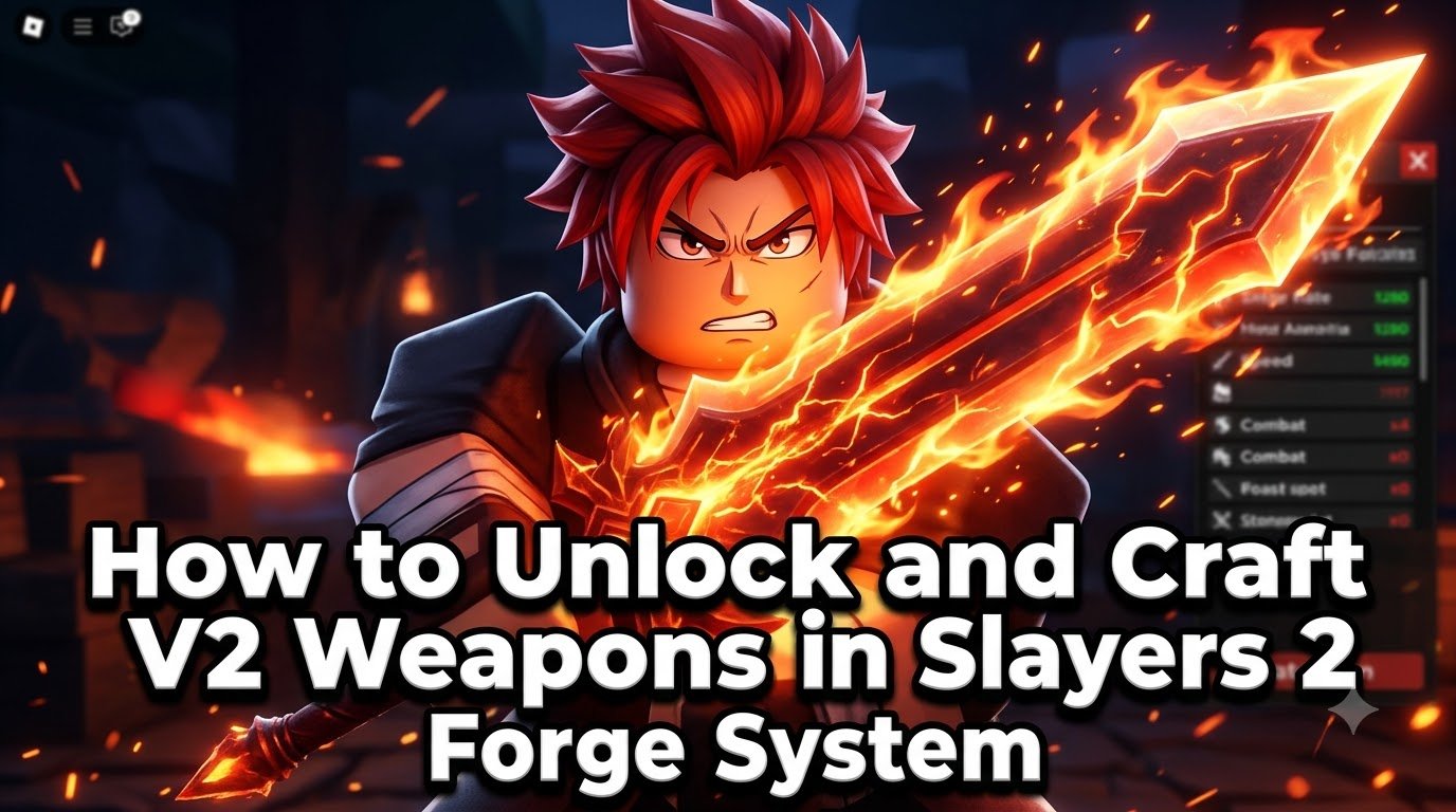 How to Unlock and Craft V2 Weapons in Slayers 2