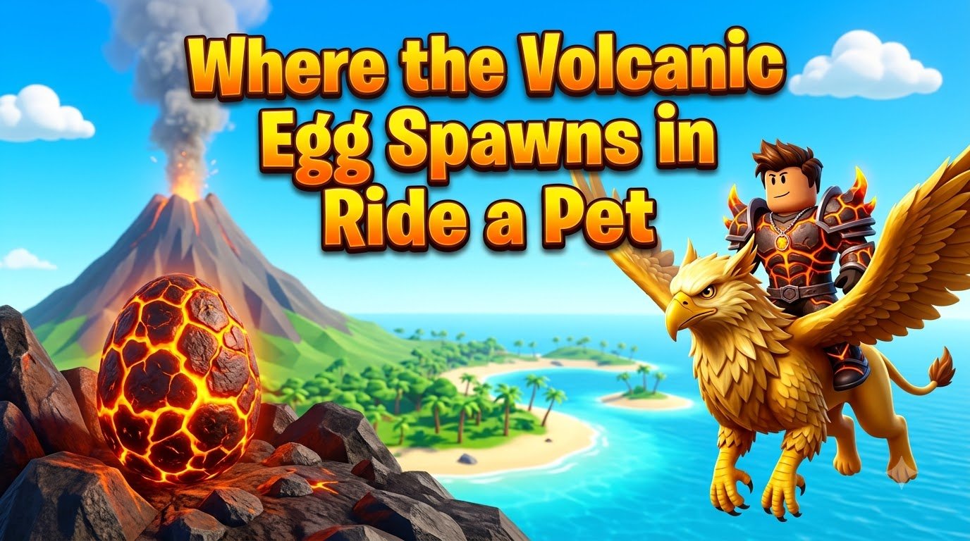Where the Volcanic Egg Spawns in Ride a Pet