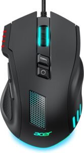 Acer Wired Gaming Mouse - Mid-Hand Comfort With 8 Buttons
