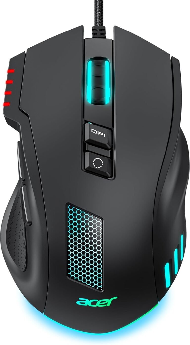 Acer Wired Gaming Mouse - Mid-Hand Comfort With 8 Buttons