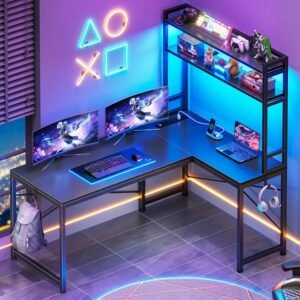 SEDETA 67 Inch L-Shaped Battlestation Desk - Best Fully Loaded Setup