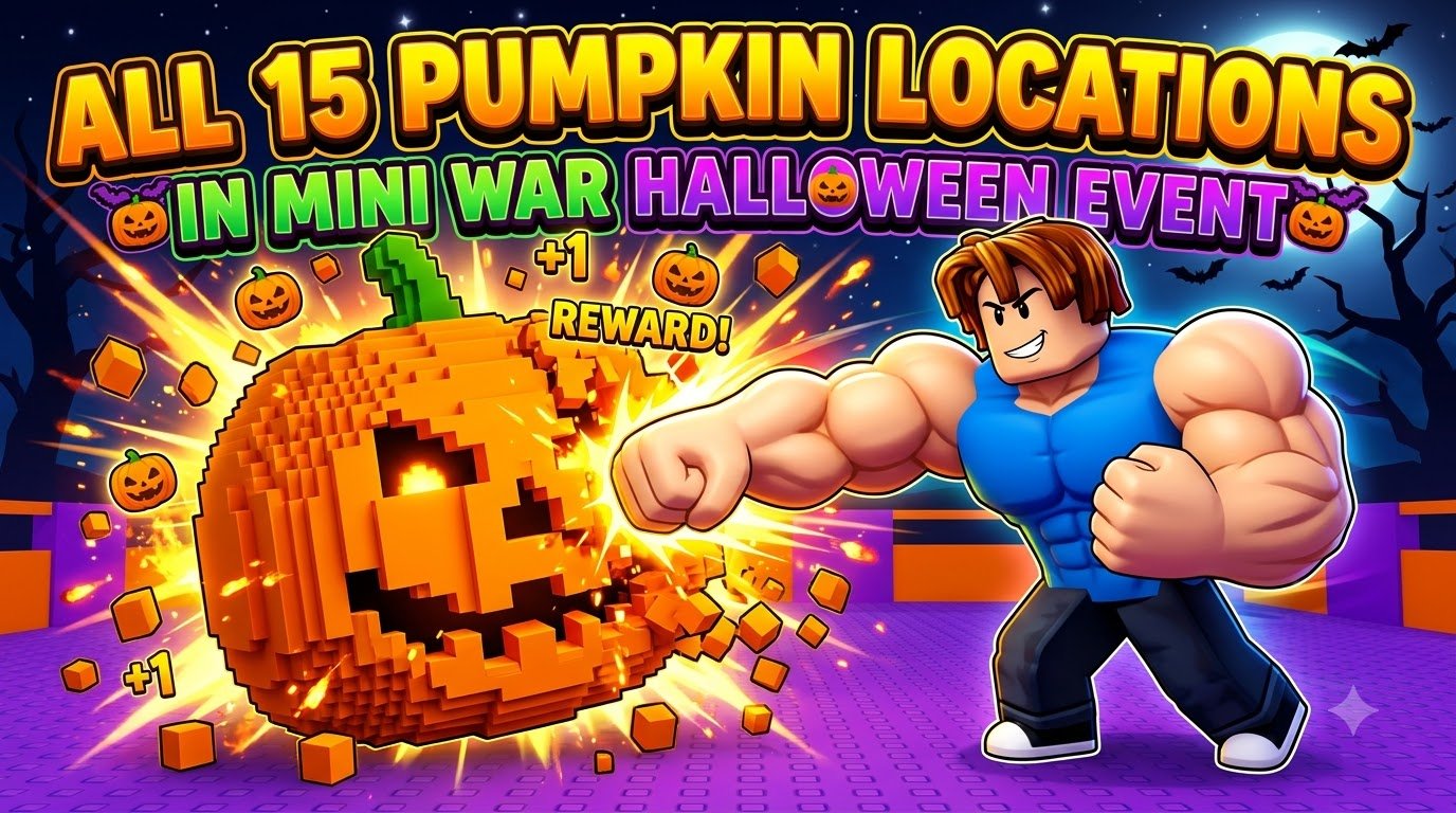 All 15 Pumpkin Locations in Mini War Halloween Event