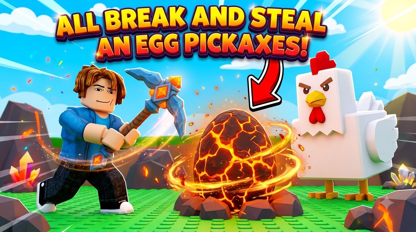 All Break and Steal an Egg Pickaxes