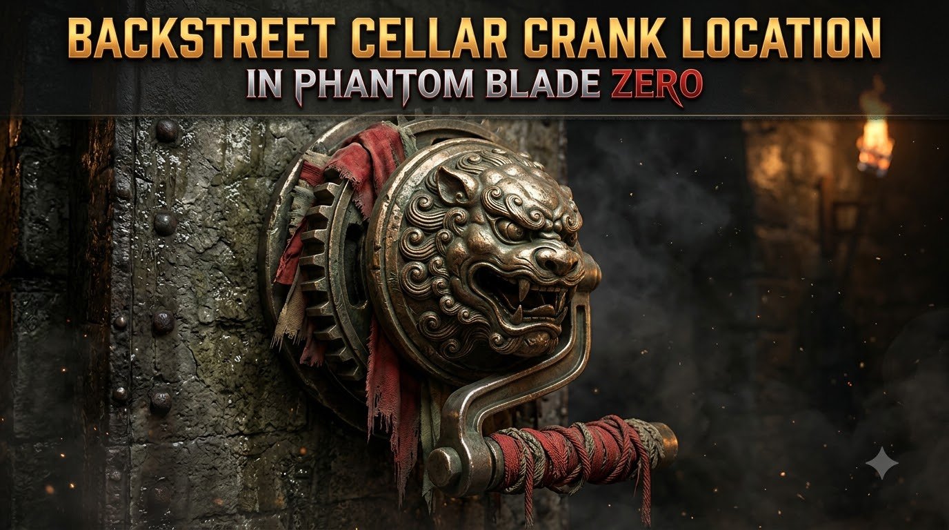 Backstreet Cellar Crank Location in Phantom Blade Zero
