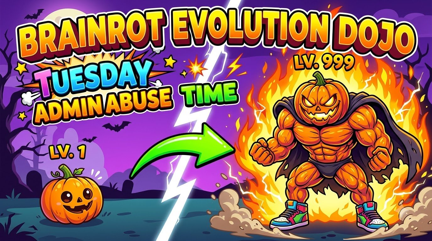 Brainrot Evolution Dojo Tuesday Admin Abuse Time
