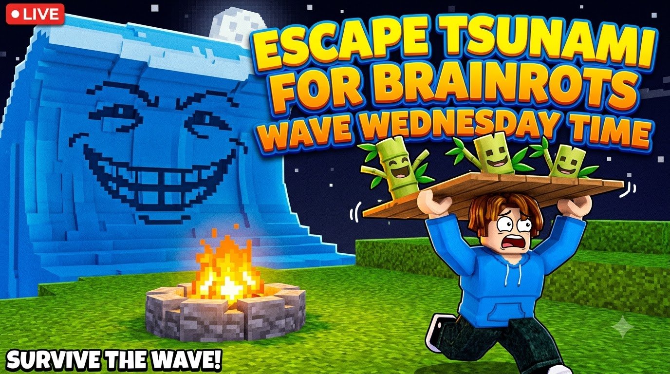 Escape Tsunami For Brainrots Wave Wednesday Time