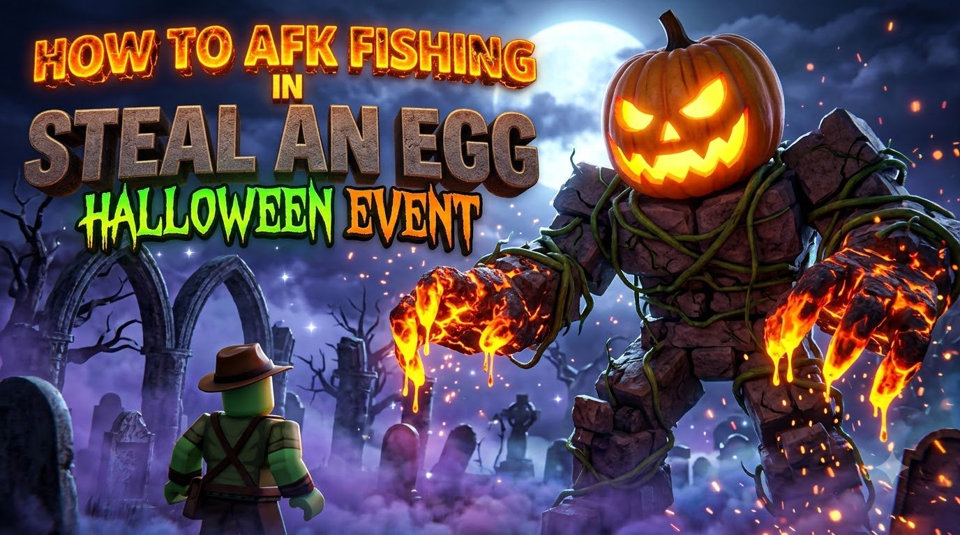 How to AFK Fishing in Steal an Egg Halloween Event