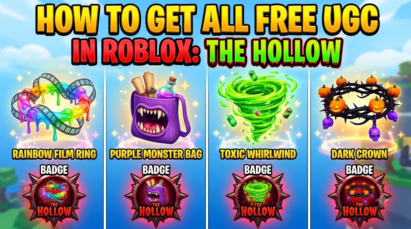 How to Get All Free UGC Items in Roblox The Hollow